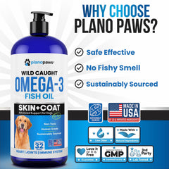 Planopaws Omega 3 ingredients highlight wild caught fish and Icelandic sourcing benefits