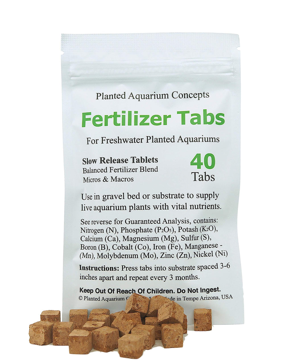 Planted Aquarium Concepts root tabs placed in substrate support healthy plant roots