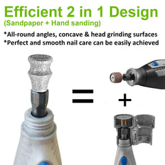 PLATGO diamond wheel 1-8 inch mounted with a Dremel tool