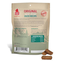 PLATO Real Strips Duck bars close-up, soft texture for easy chewing
