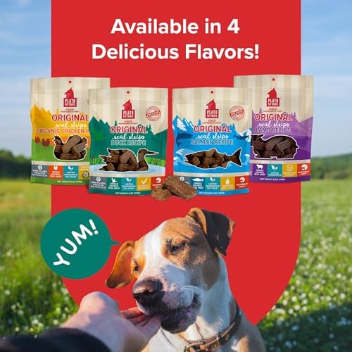 PLATO Real Strips Duck resealable pack keeps treats fresh
