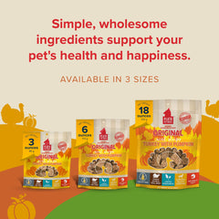 PLATO Real Strips piece-size training option shown for easy rewards with small dogs.