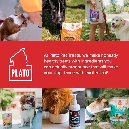 PLATO Real Strips training treats broken into pieces for smaller dogs or quick rewards