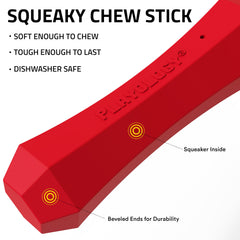 Beef scented Playology dog toy delivers long-lasting aroma that motivates rounds of fetch and chew.