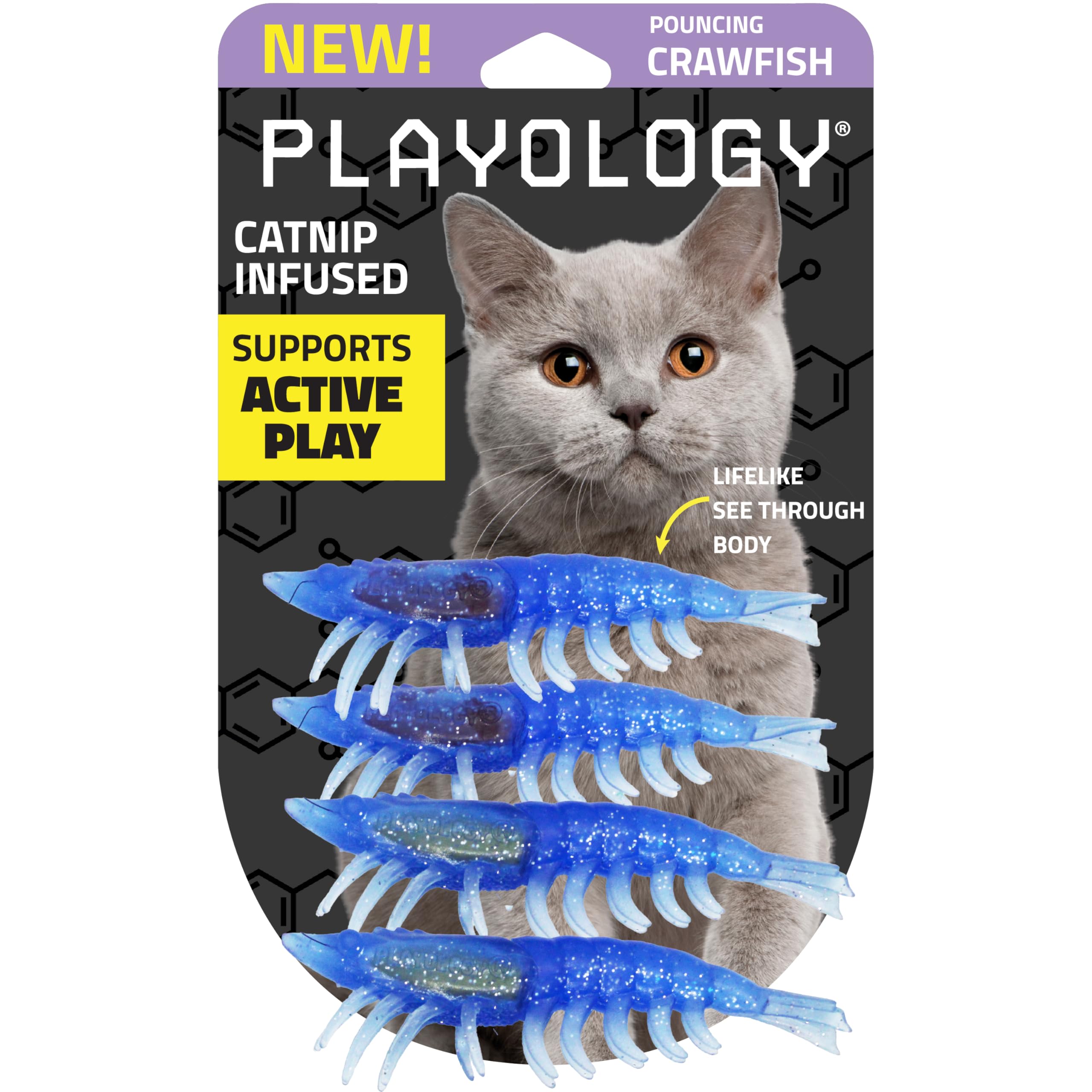 Playology Crawfish toy with lifelike body for engaging indoor play