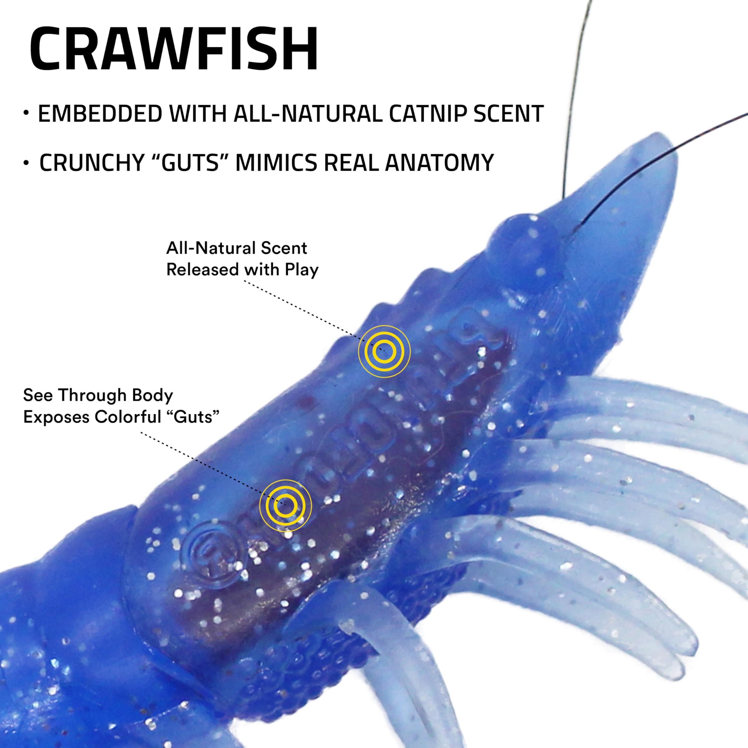 Playology Crawfish toy featuring textured jelly body for tactile fun