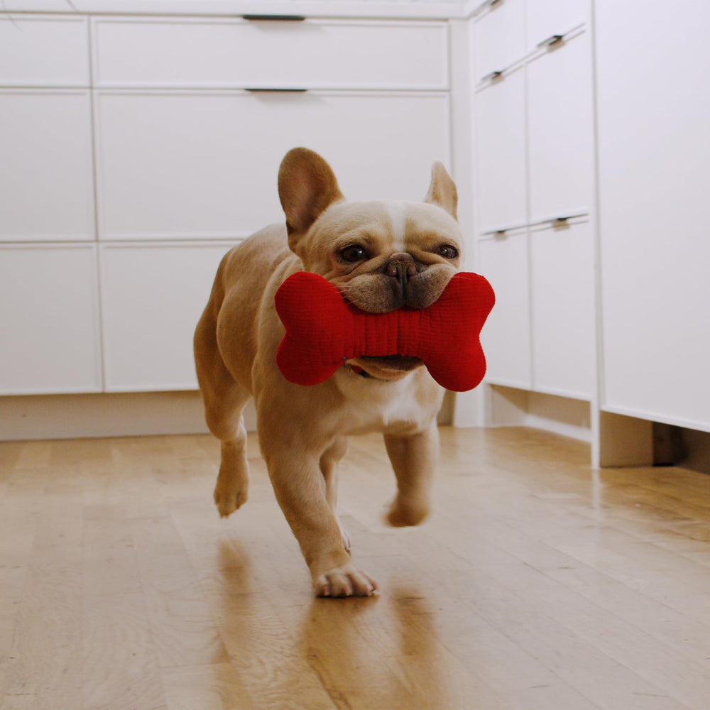 Playology diamond-quilted toy offers enhanced durability for tough chewers.