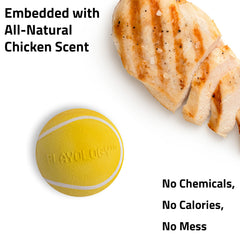 Playology non-toxic dog toy, easy to clean and scent-preserving.