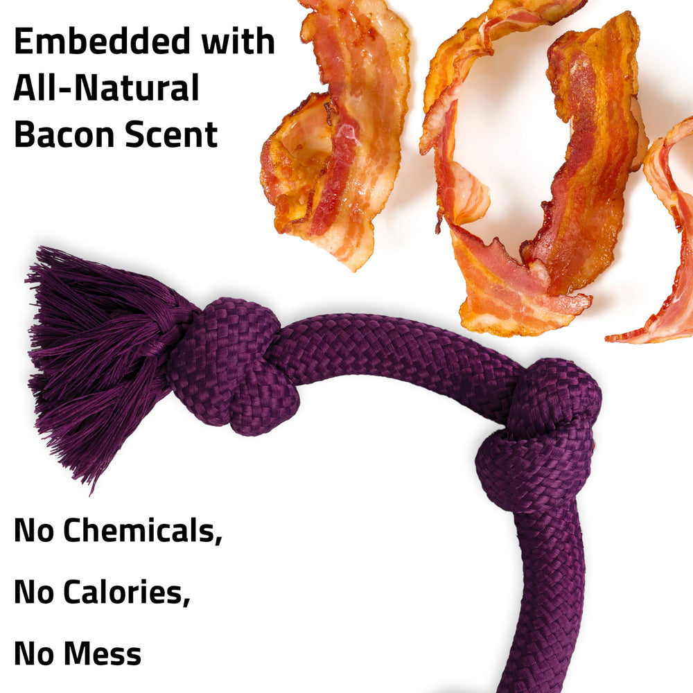 Playology rope toy easy to clean and machine washable for busy owners.