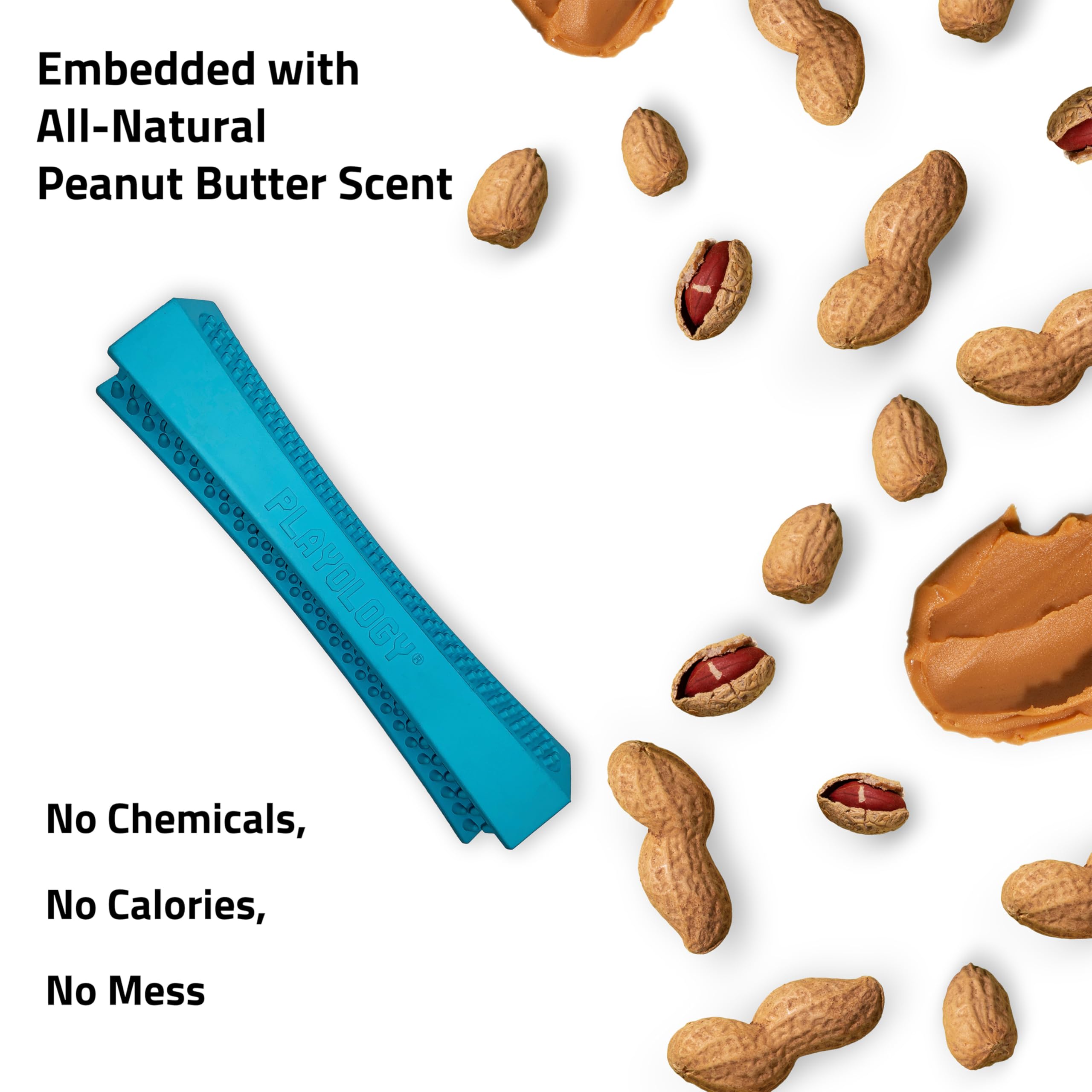 Playology easy-clean soft rubber dog toy for quick rinsing after playtime