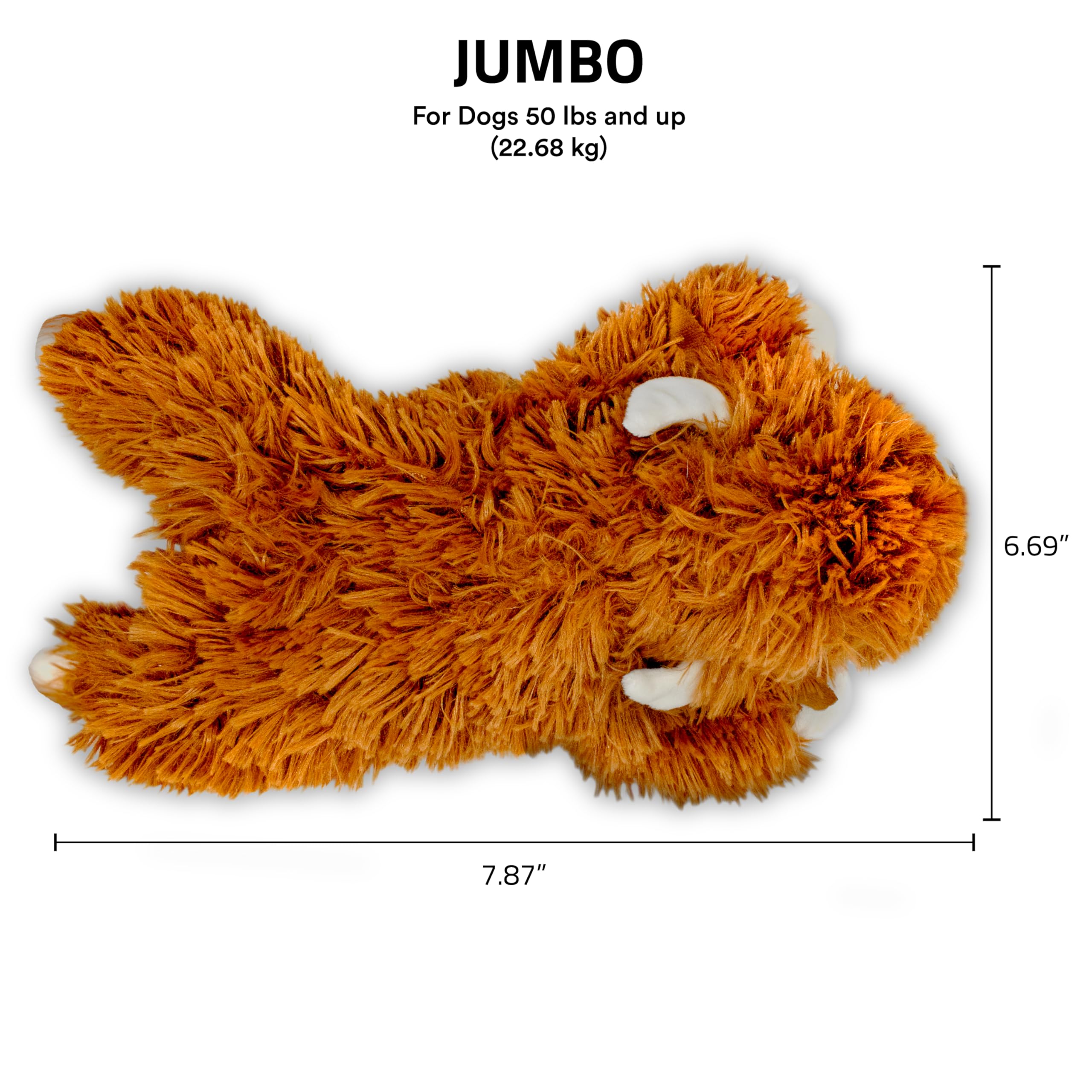 Playology Highland Cow large dog toy designed for big dogs
