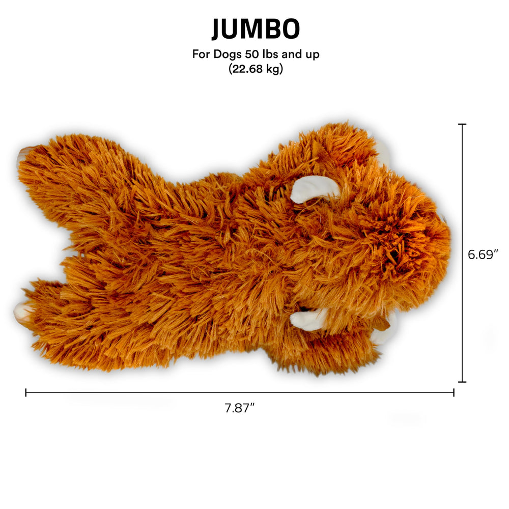 Playology Highland Cow large dog toy designed for big dogs
