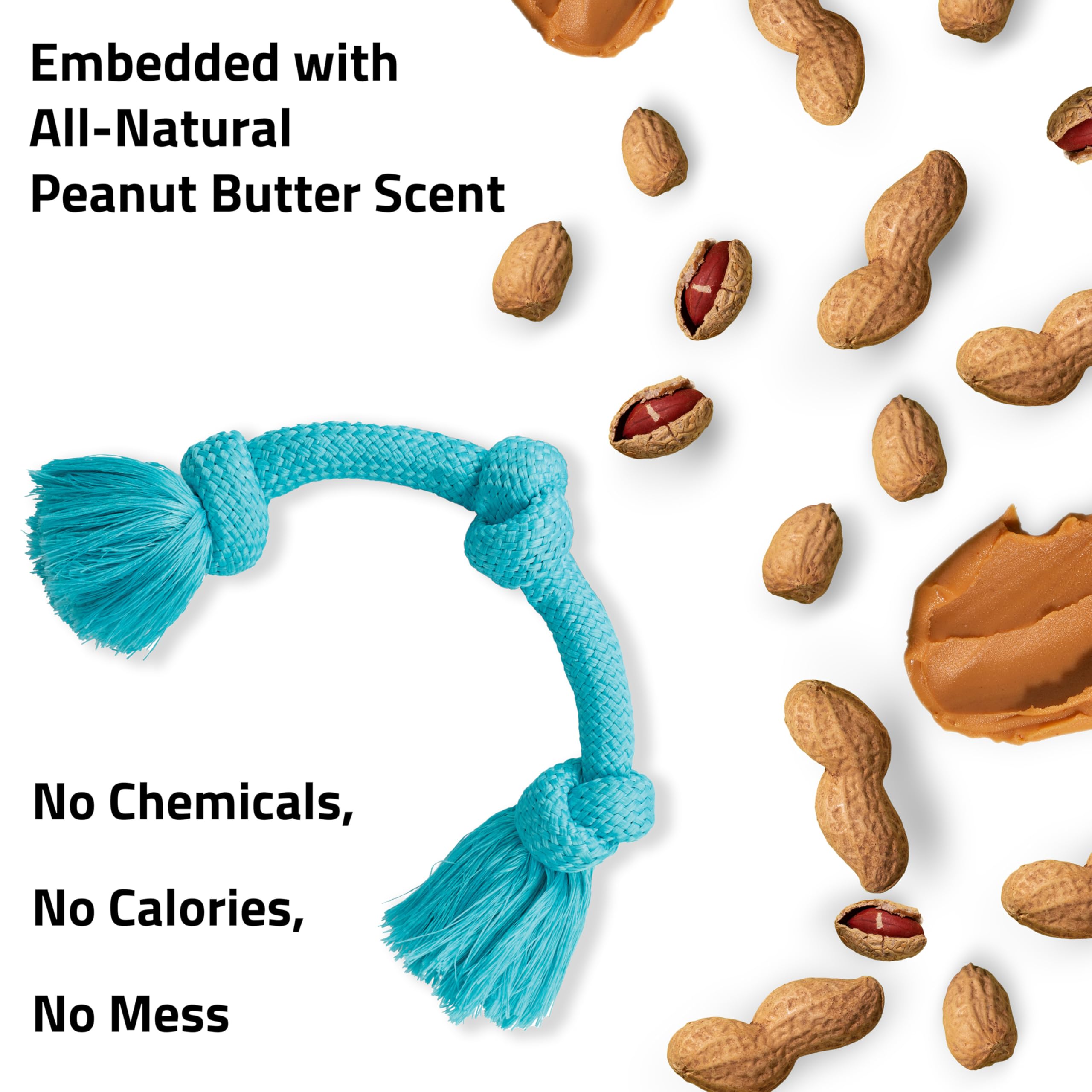 Playology jumbo rope toy suitable for indoor and outdoor fetch and tug.