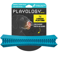 Playology senior dental chew stick for large dogs supports comfortable chewing