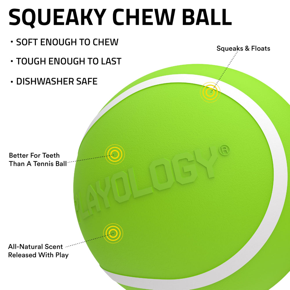 Sweet potato scented Playology toy entices dogs to sniff and explore.