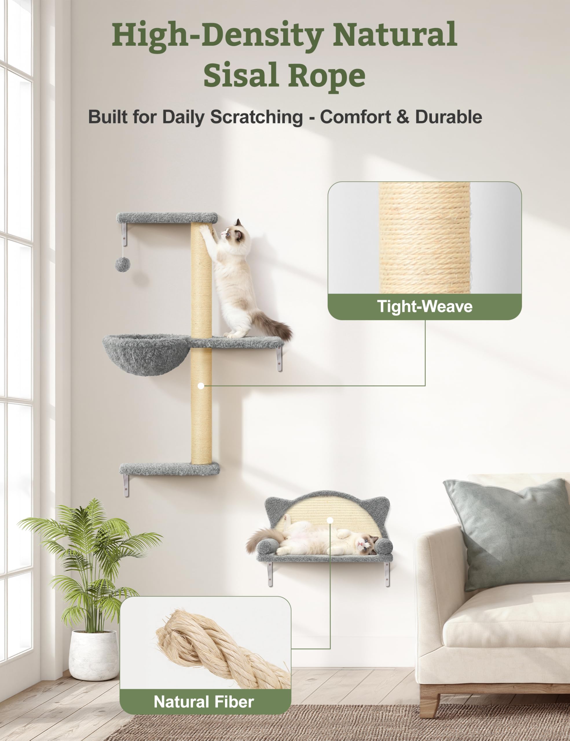PLEKER complete hardware kit supports quick, sturdy mounting on drywall or solid walls