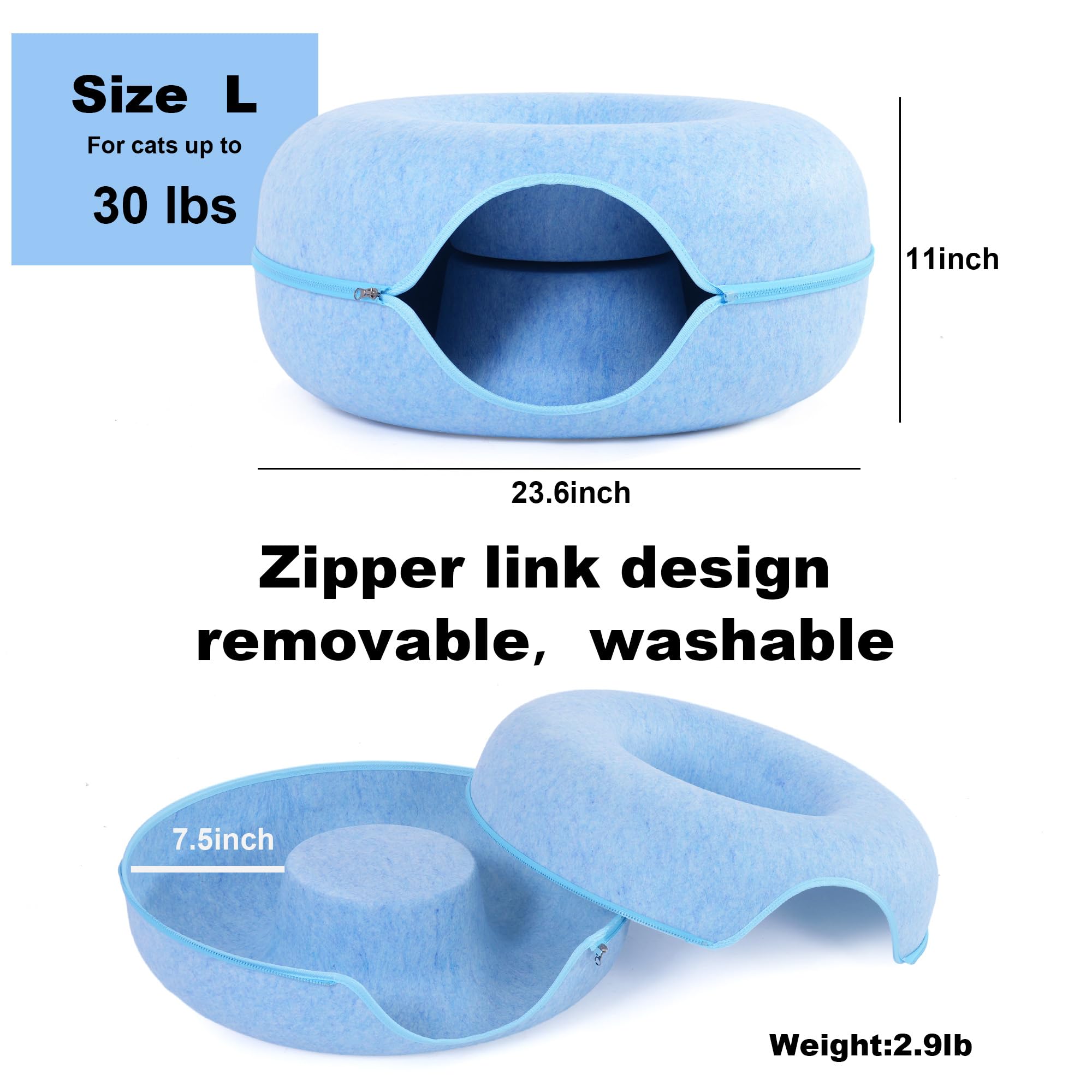 PLIISLUP scratch-resistant felt surface resists pilling for long-lasting use.