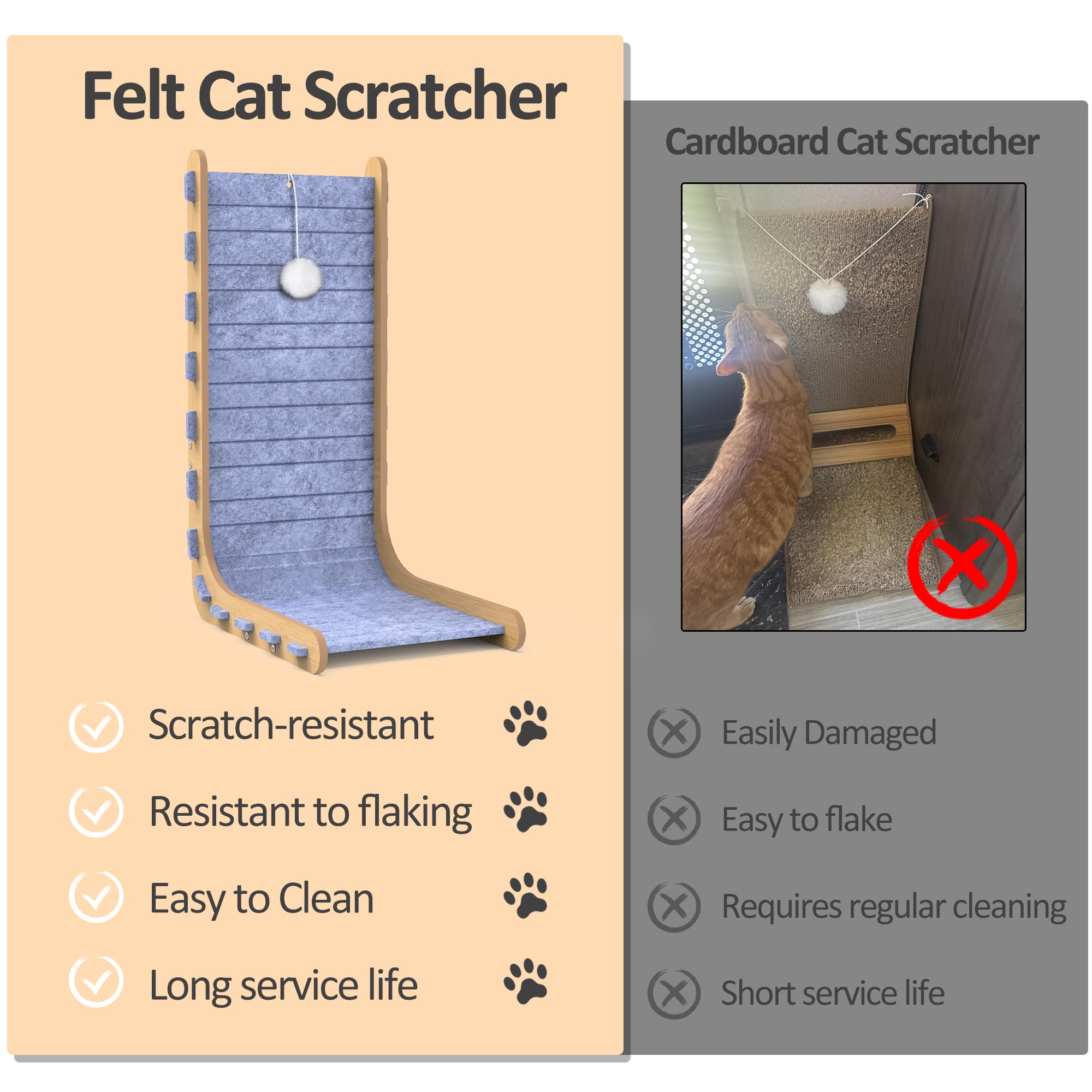 PLITTPETTS protects furniture by redirecting scratching away