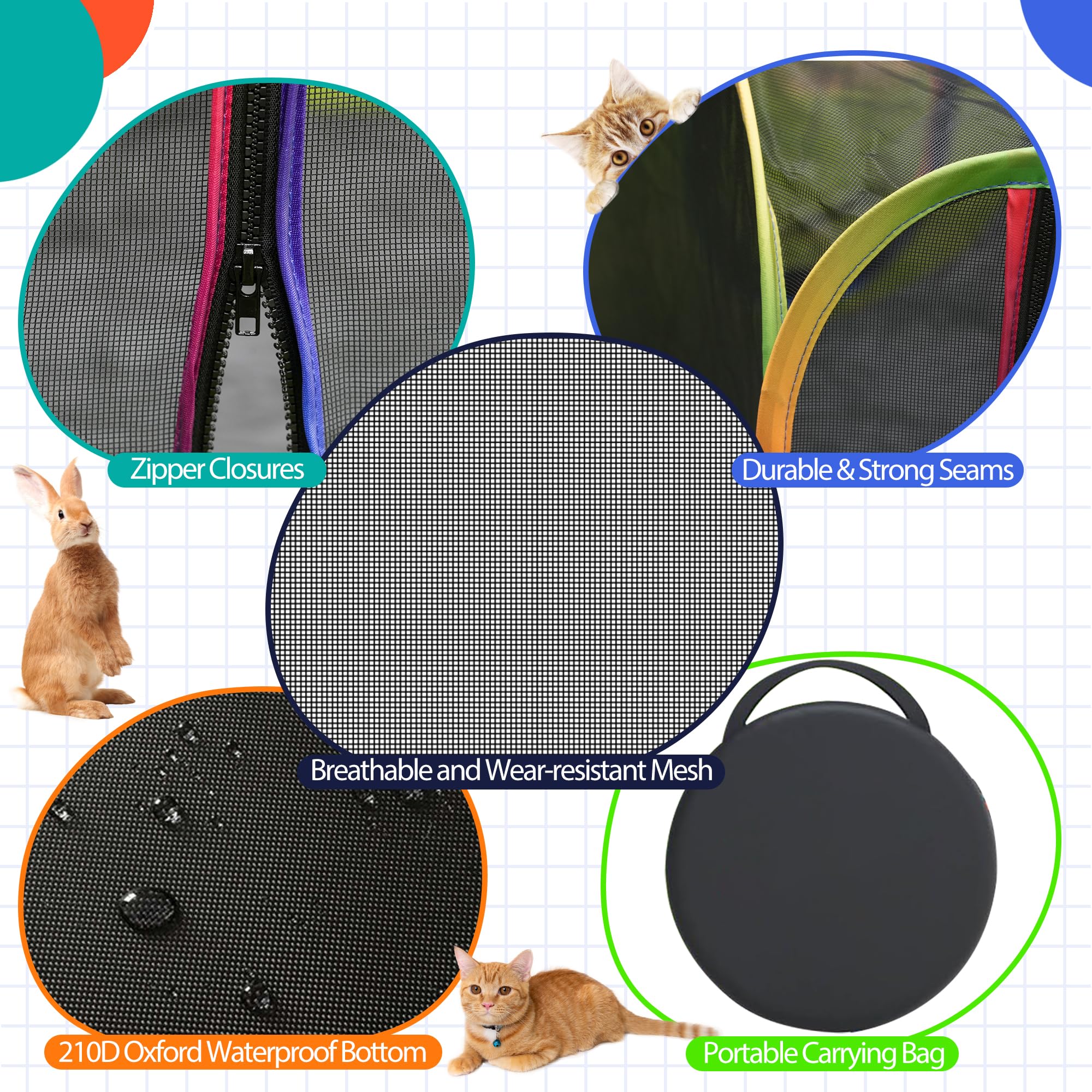PLITTPETTS spacious enclosure suitable for multiple small pets at once