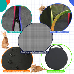 PLITTPETTS spacious enclosure suitable for multiple small pets at once