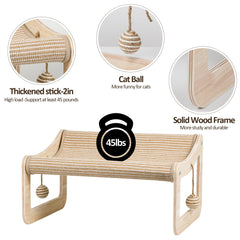 PLITTPETTS cat hammock bed shown for scratching and relaxing.