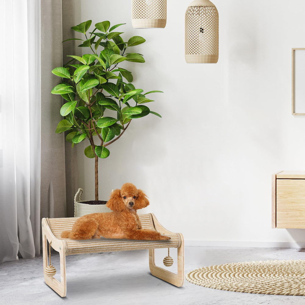 PLITTPETTS lounge chair helps protect furniture from scratches.
