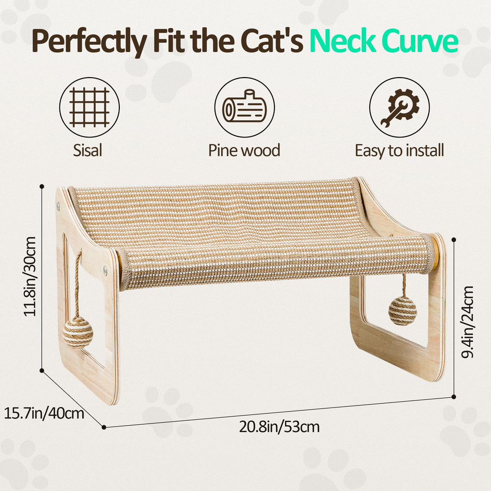 PLITTPETTS pine frame provides a sturdy cat hammock for indoor use.