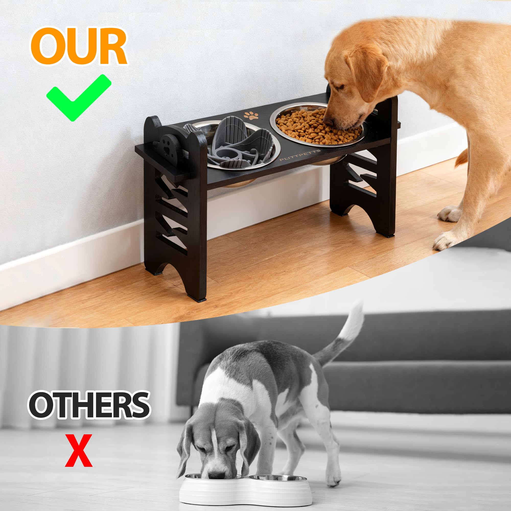 PLITTPETTS tool-free assembly allows quick setup before mealtime.