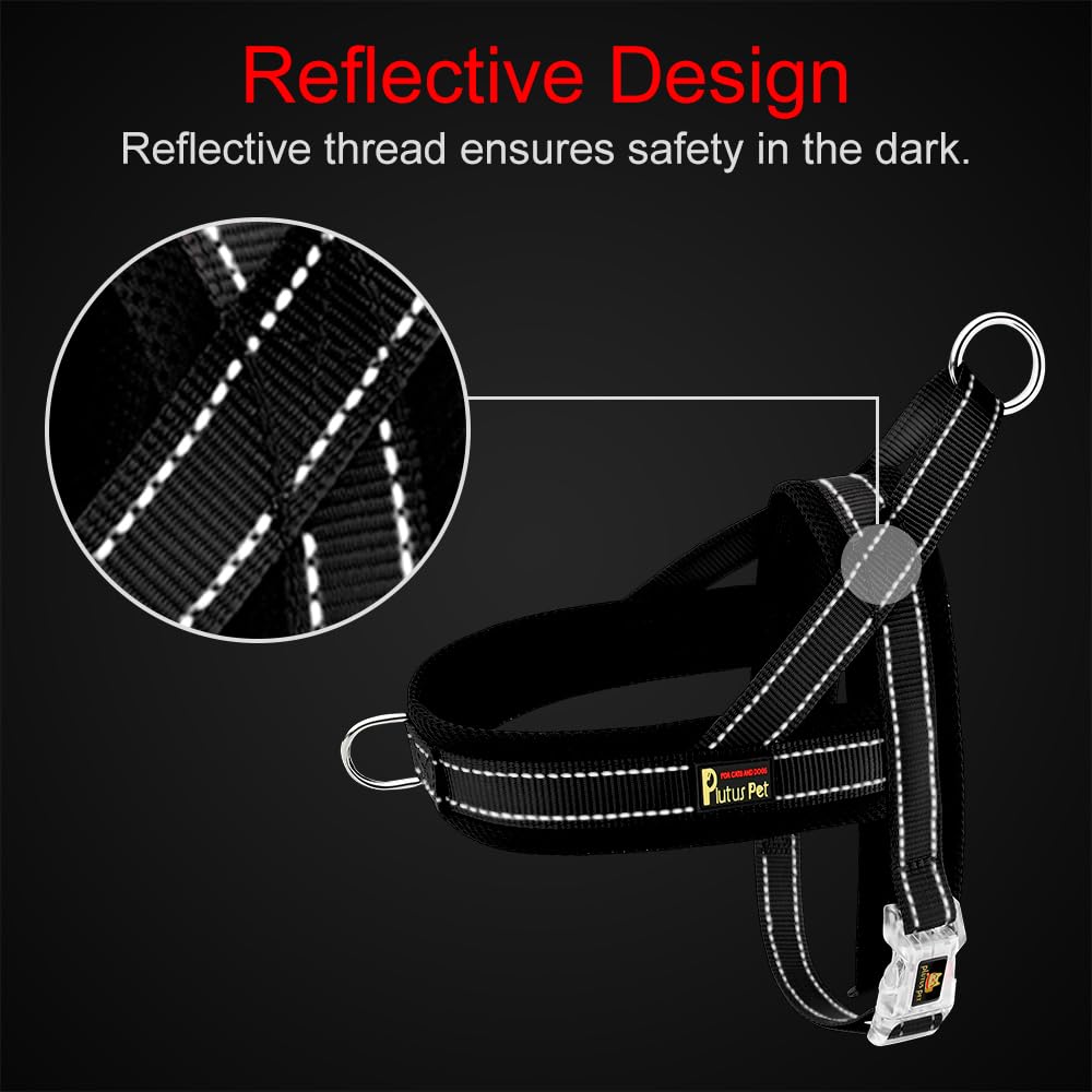 Plutus Pet chest strap D-ring supports training to reduce pulling