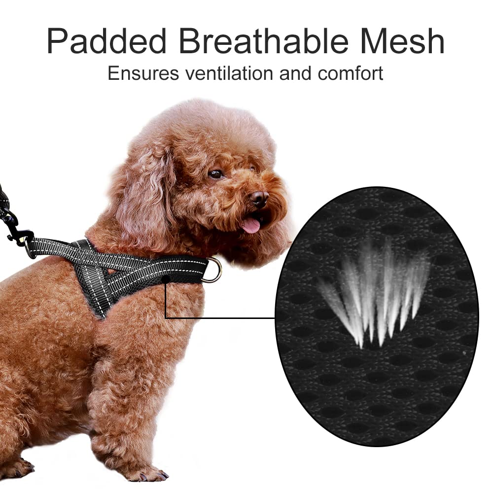 Plutus Pet No Pull harness back ring for casual walking and jogging.