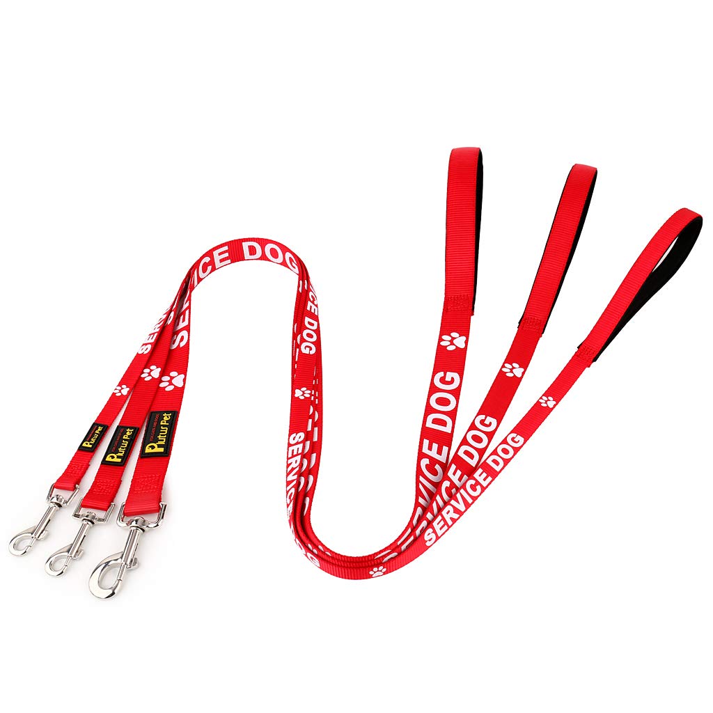 Plutus Pet high-visibility red design enhances safety during outdoor walks.