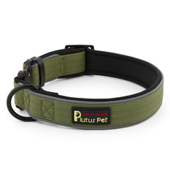 Plutus Pet Tactical Dog Collar features durable nylon for rugged outdoor adventures