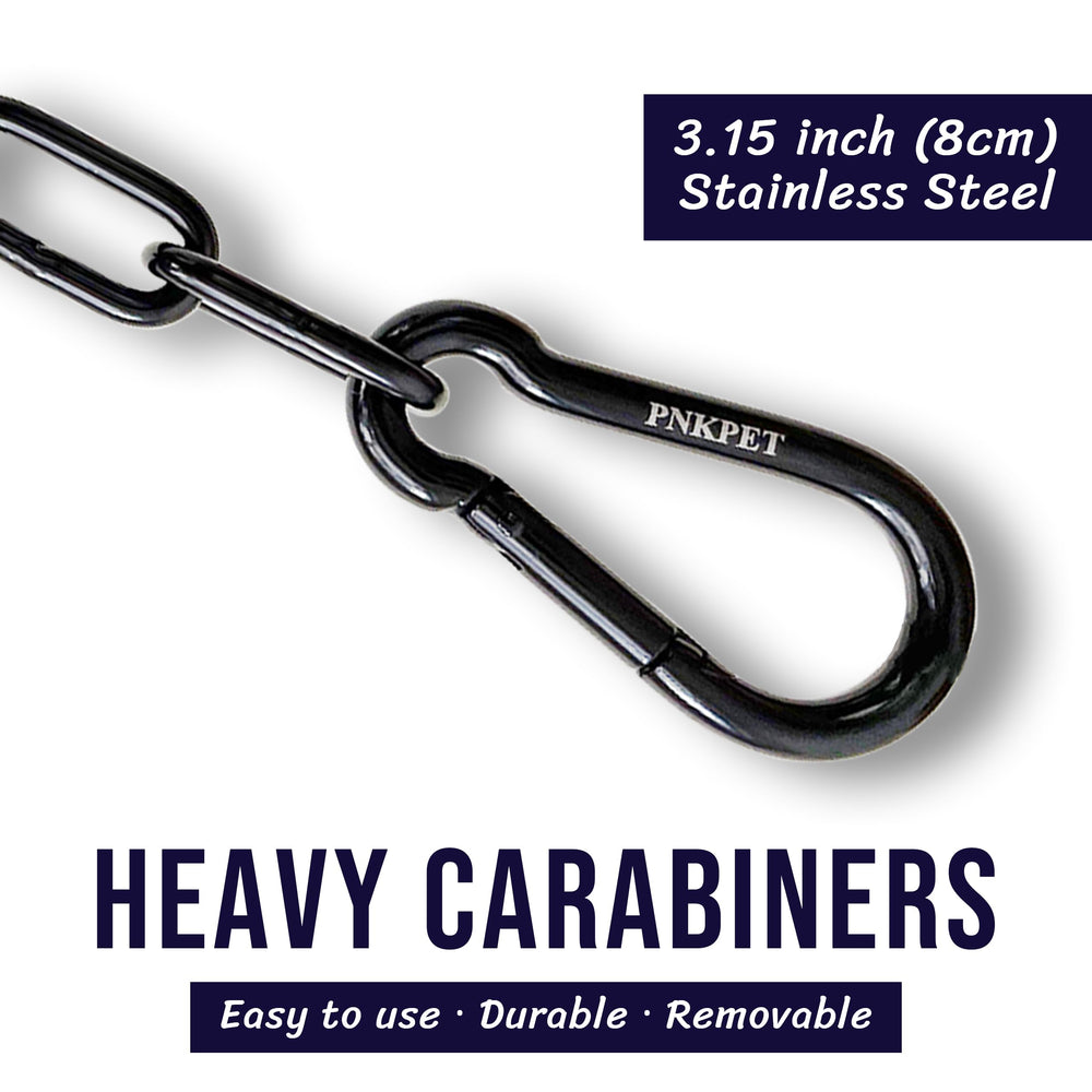 PNKPET heavy-duty chain close-up showing smooth welds.
