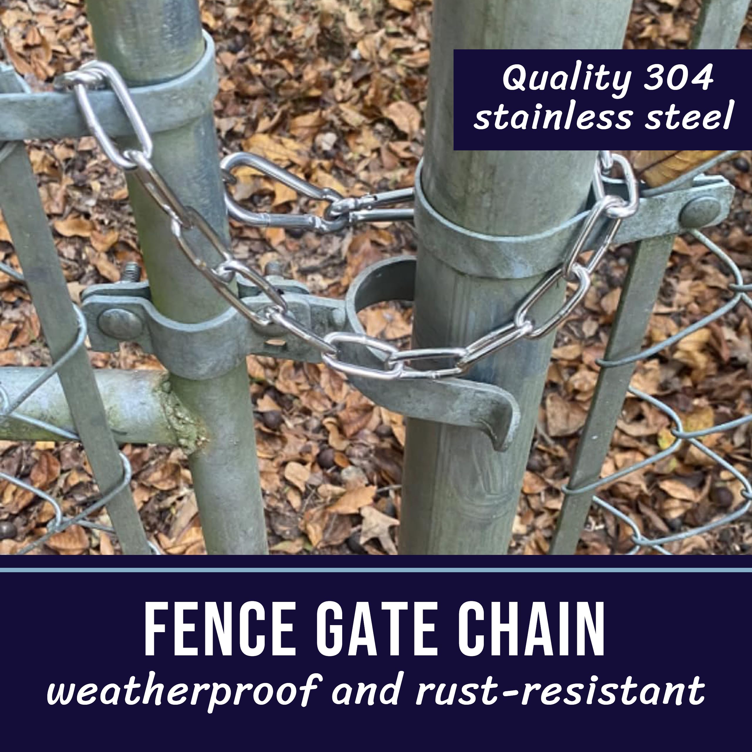 PNKPET outdoor farm enclosure setup using a 20-inch chain.