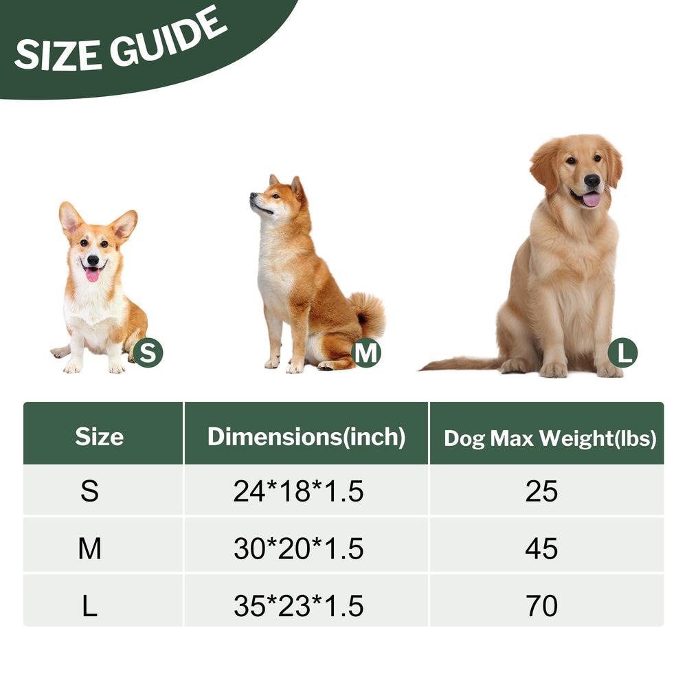 Pobopobo crate mat with anti-slip bottom keeps pets secure on slick floors.
