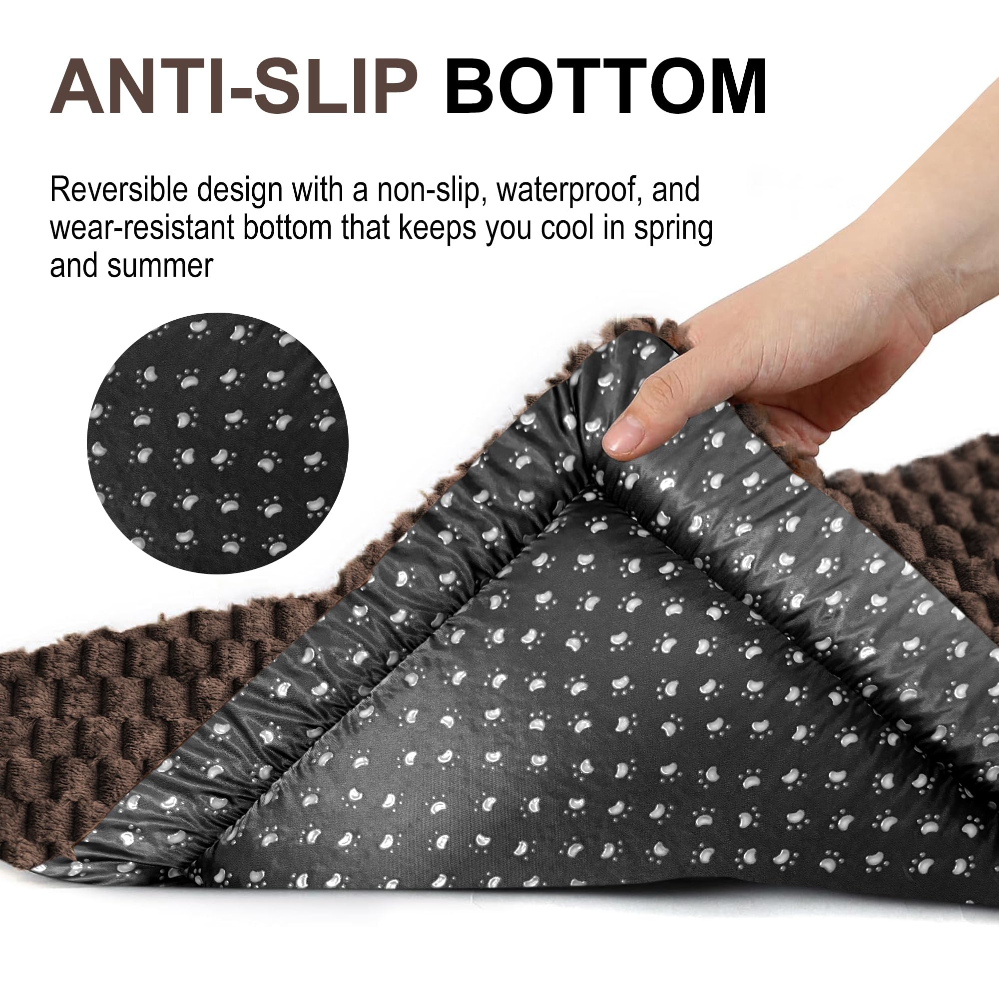 Pobopobo dog bed crate mat durable kennel pad for daily use.