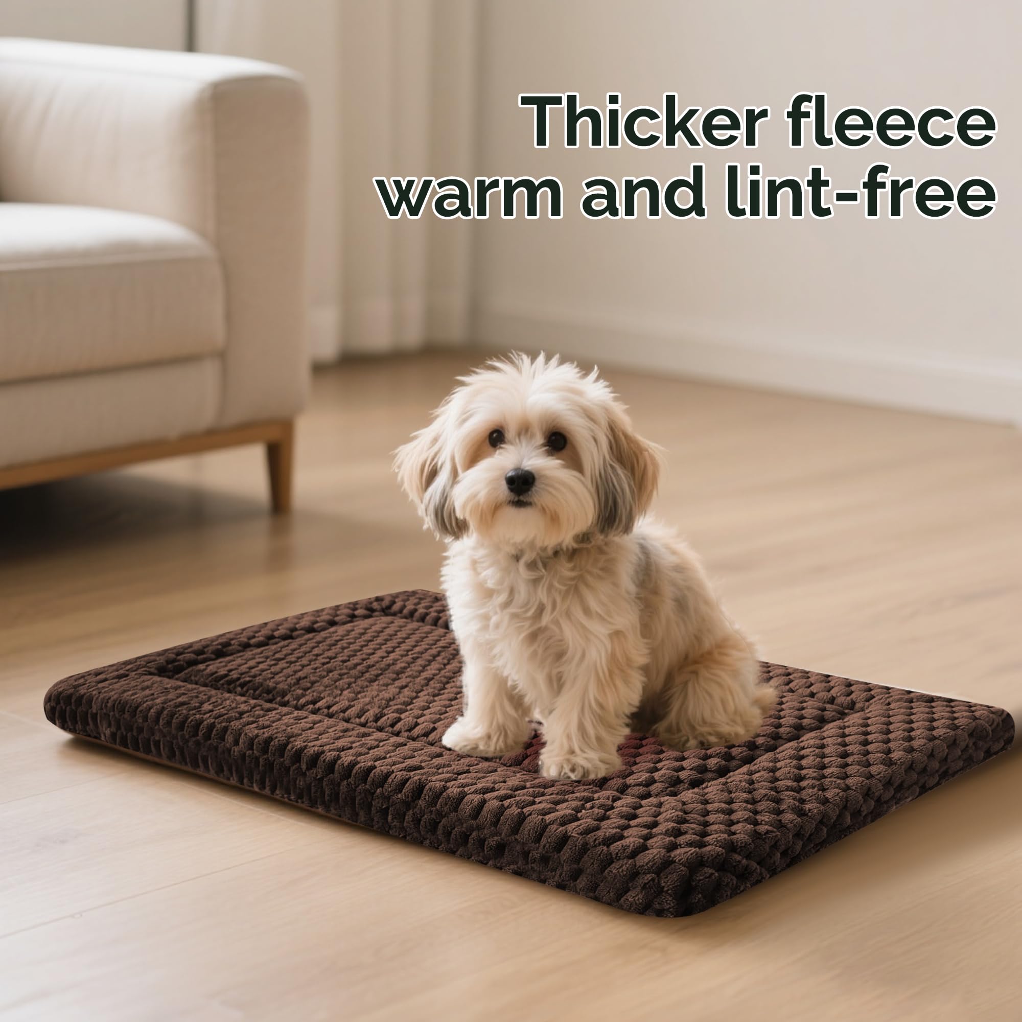 Pobopobo dog bed crate mat size M 30x20 fits many crates.