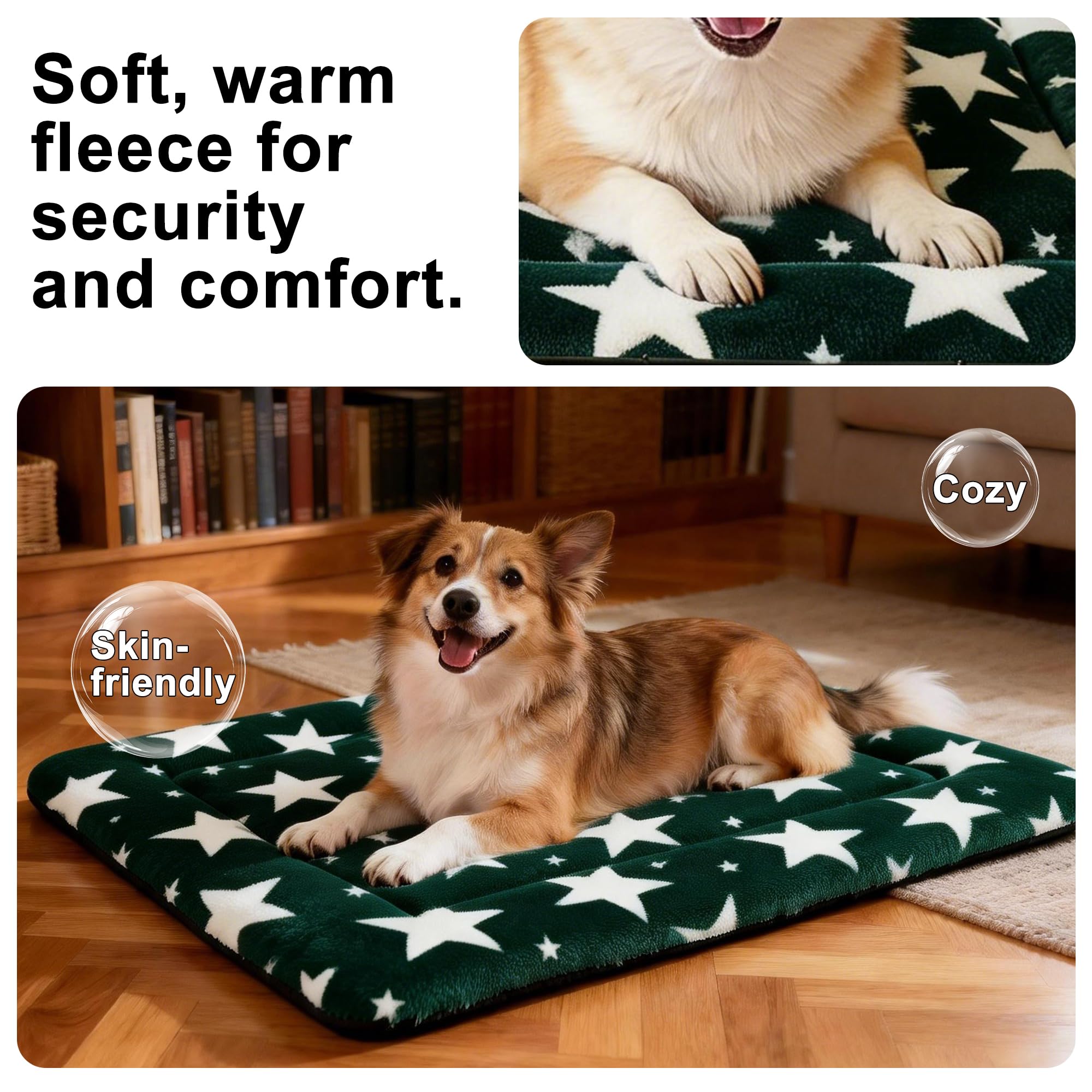 Pobopobo dog bed mat shown indoors outdoors; versatile use.