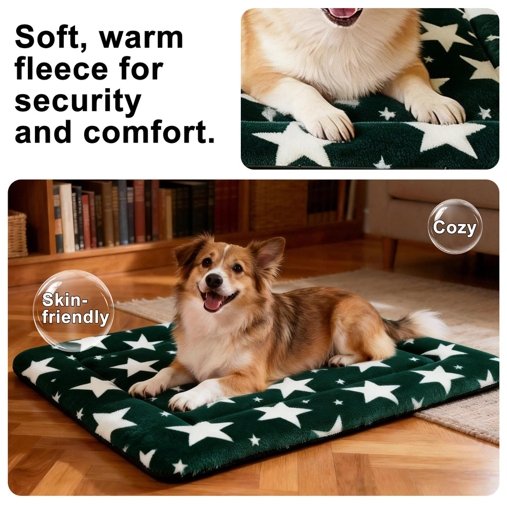 Pobopobo dog bed mat shown indoors outdoors; versatile use.