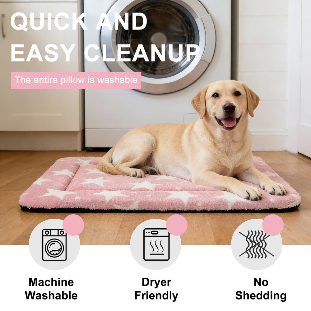 Pobopobo dog bed mat large size 35x23 supports medium to large dogs.