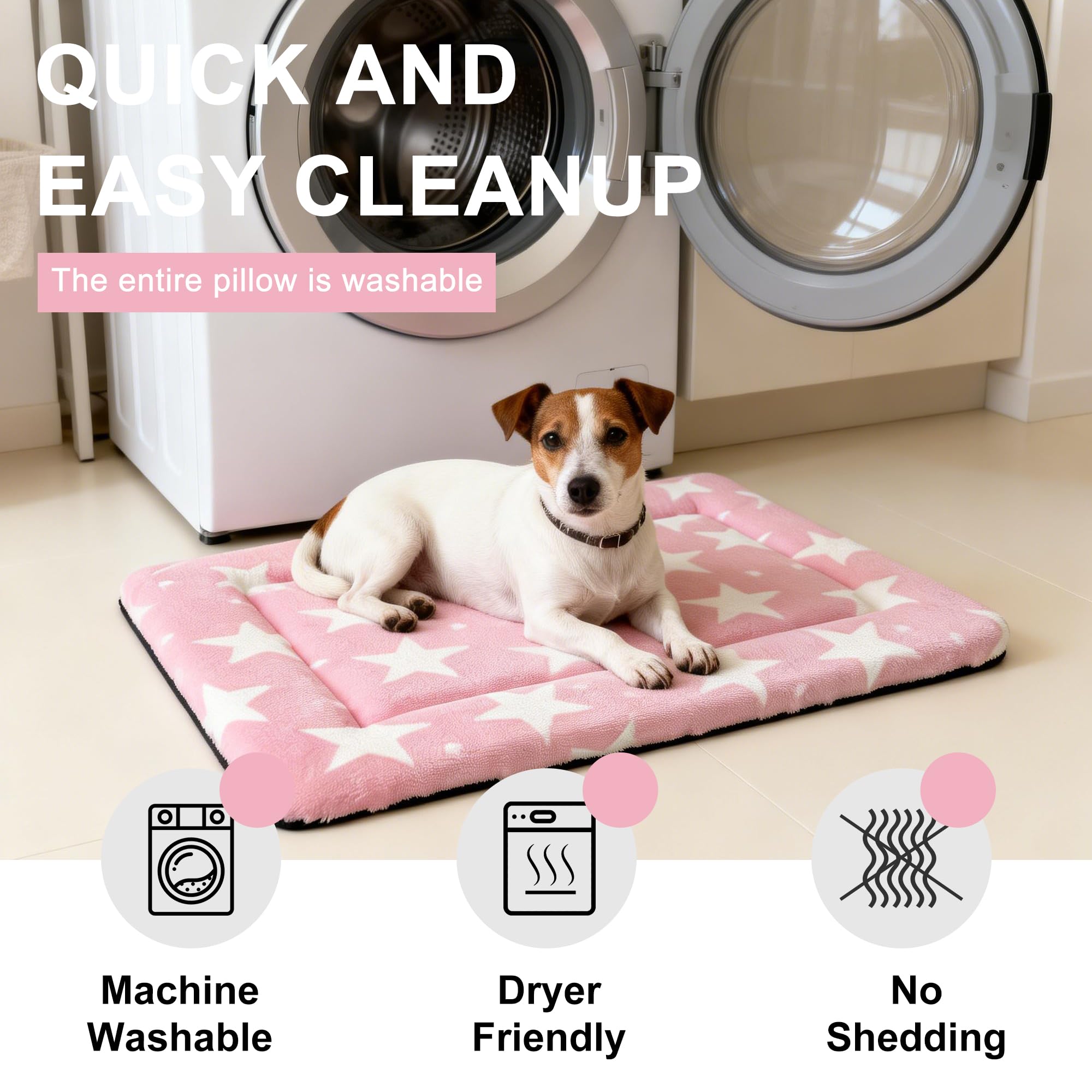 Machine-washable Pobopobo crate pad for easy cleaning