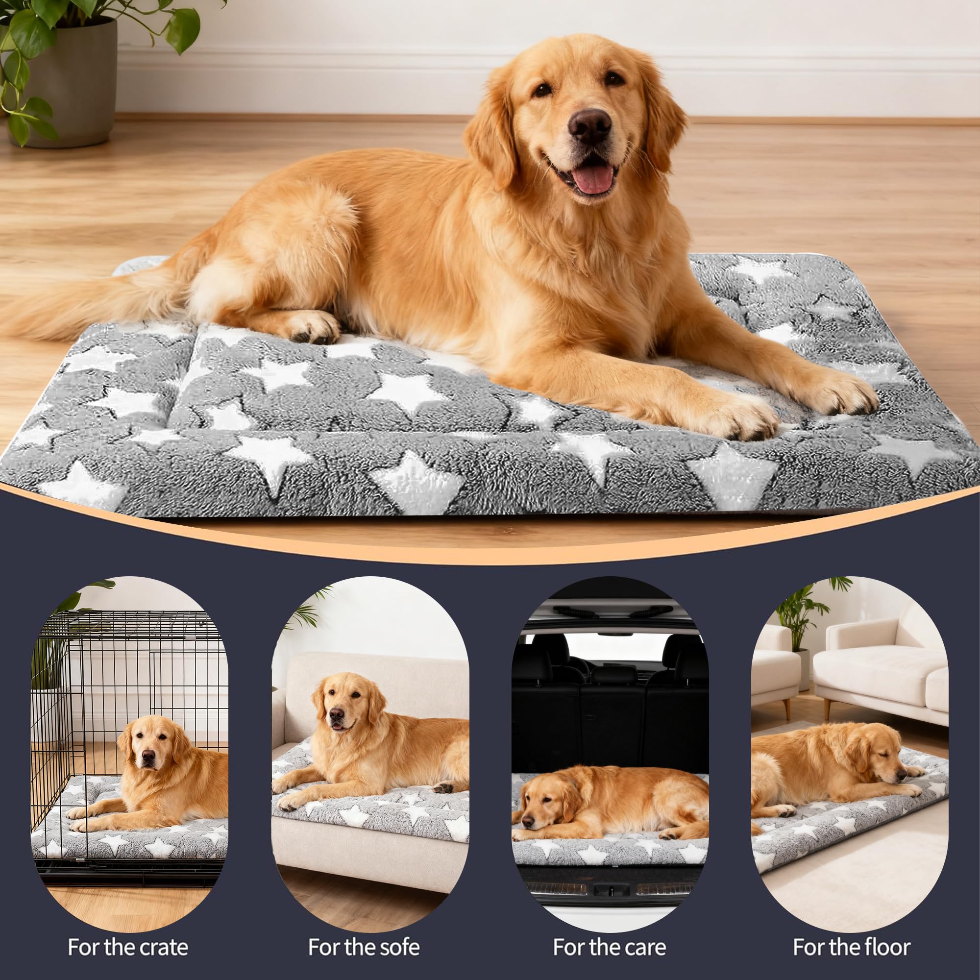 pobopobo dog bed mat canvas reversible side for cool comfort