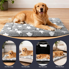 pobopobo dog bed mat canvas reversible side for cool comfort