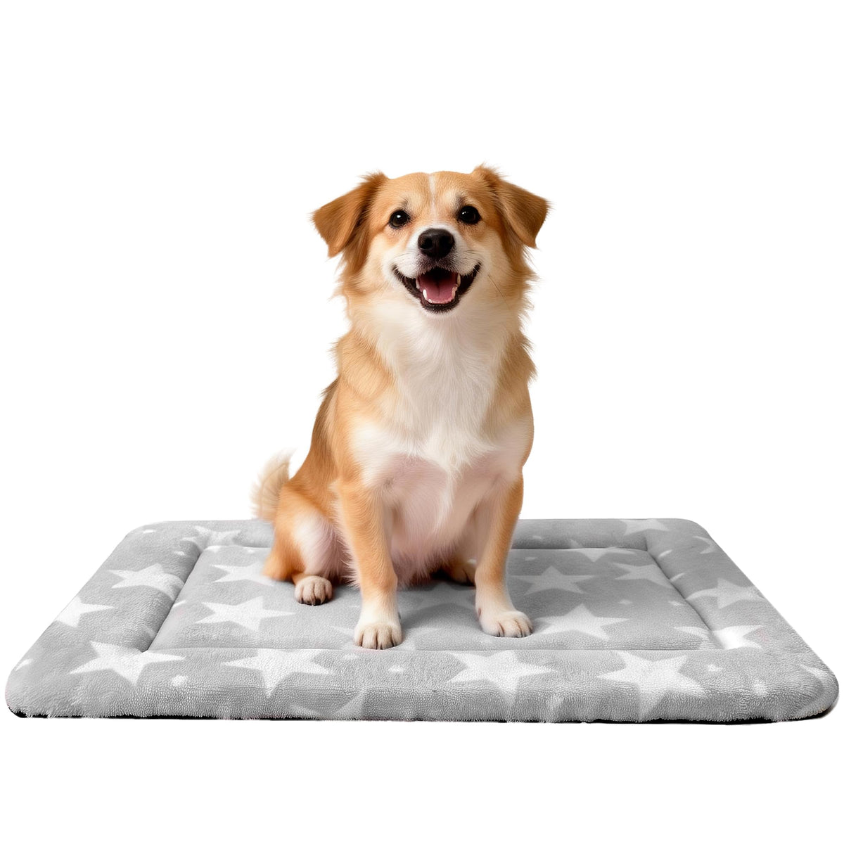 Pobopobo dog bed mat with reversible plush and canvas sides for year-round comfort.