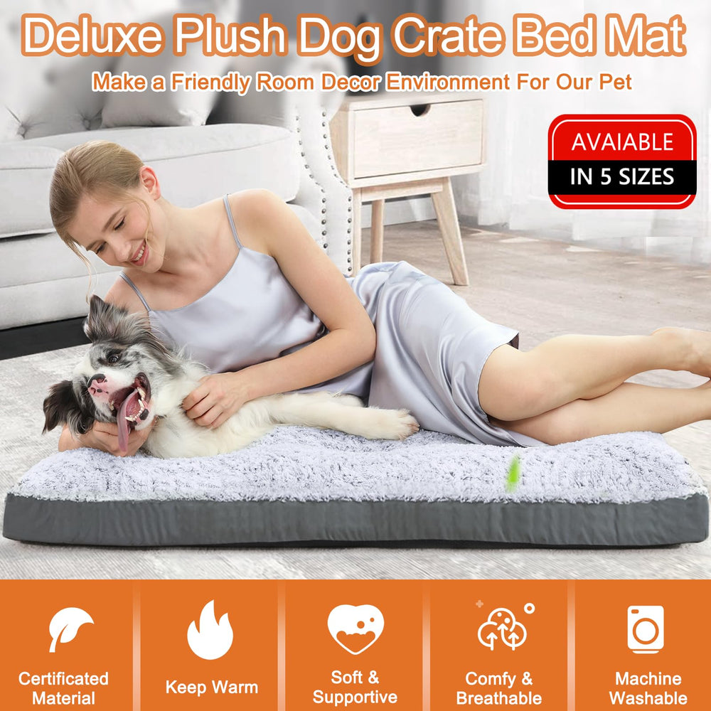 POCBLUE bed with non-slip bottom for secure placement.