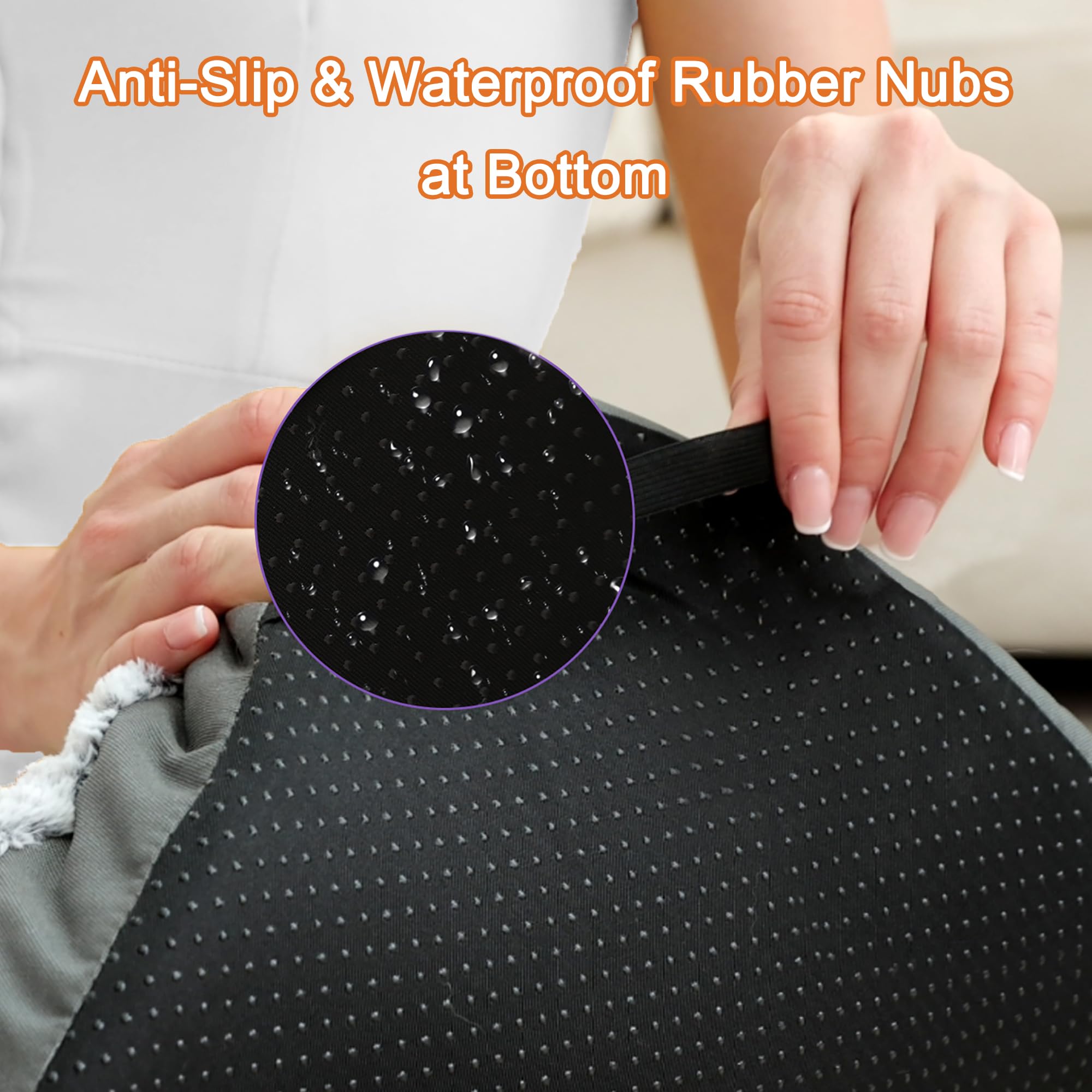POCBLUE deluxe bed four corner straps keep it firmly in place.