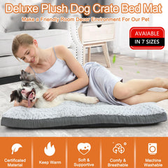 POCBLUE deluxe bed with oxford sides provides durable crate-ready support.