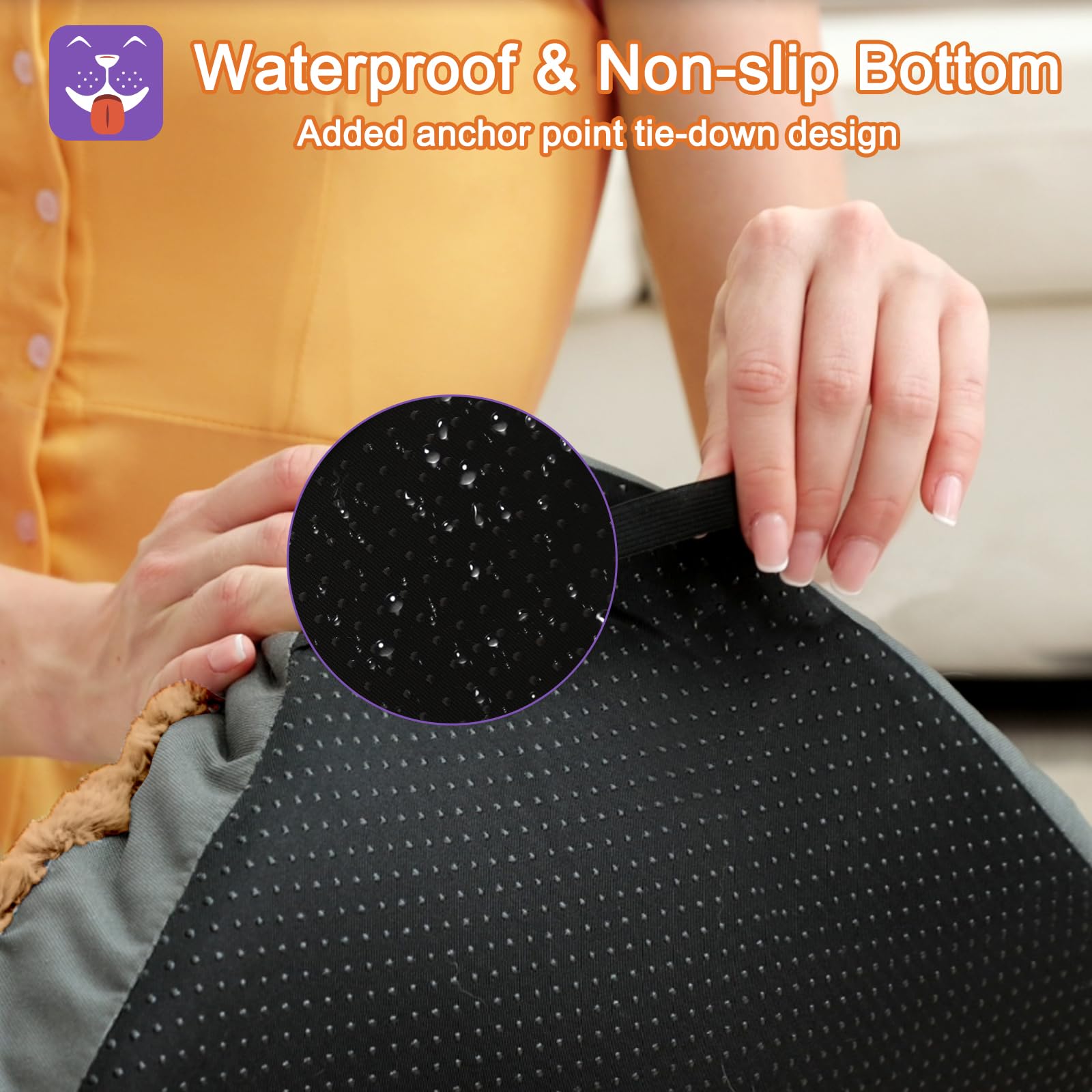 POCBLUE pad includes corner straps for added stability during play.