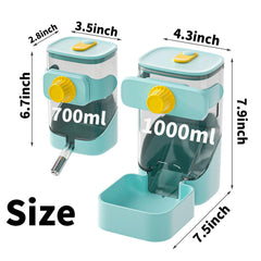 PODOO rabbit food feeder 34oz keeps feed accessible and refills manageable