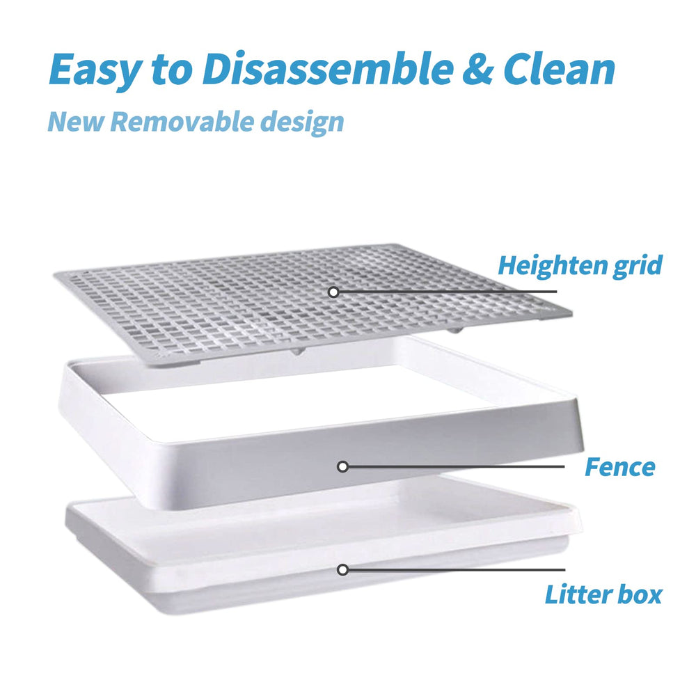 PODOO Rabbit Litter Box low-entry for stress-free access